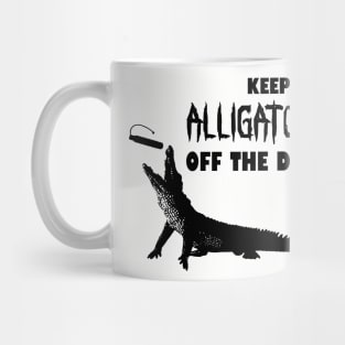 Dock Diving Gator - Black Mug